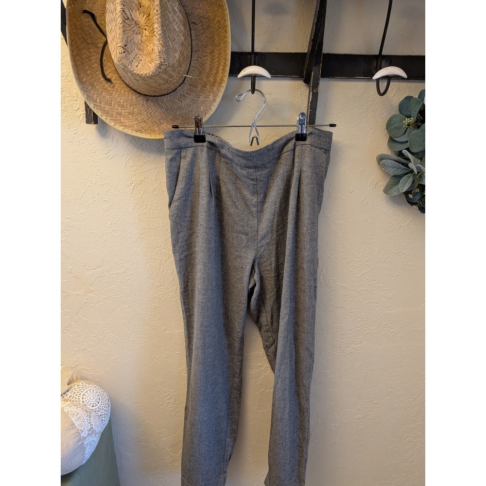 Rebecca Taylor Women's Gray Trousers Elastic Waist Size 10